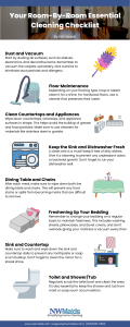 Your Room-By-Room Essential Cleaning Checklist