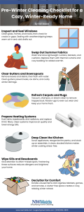 Pre-Winter Cleaning Checklist for a Cozy, Winter-Ready Home